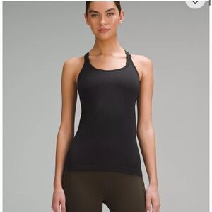 lululemon black ebb to street tank size 6